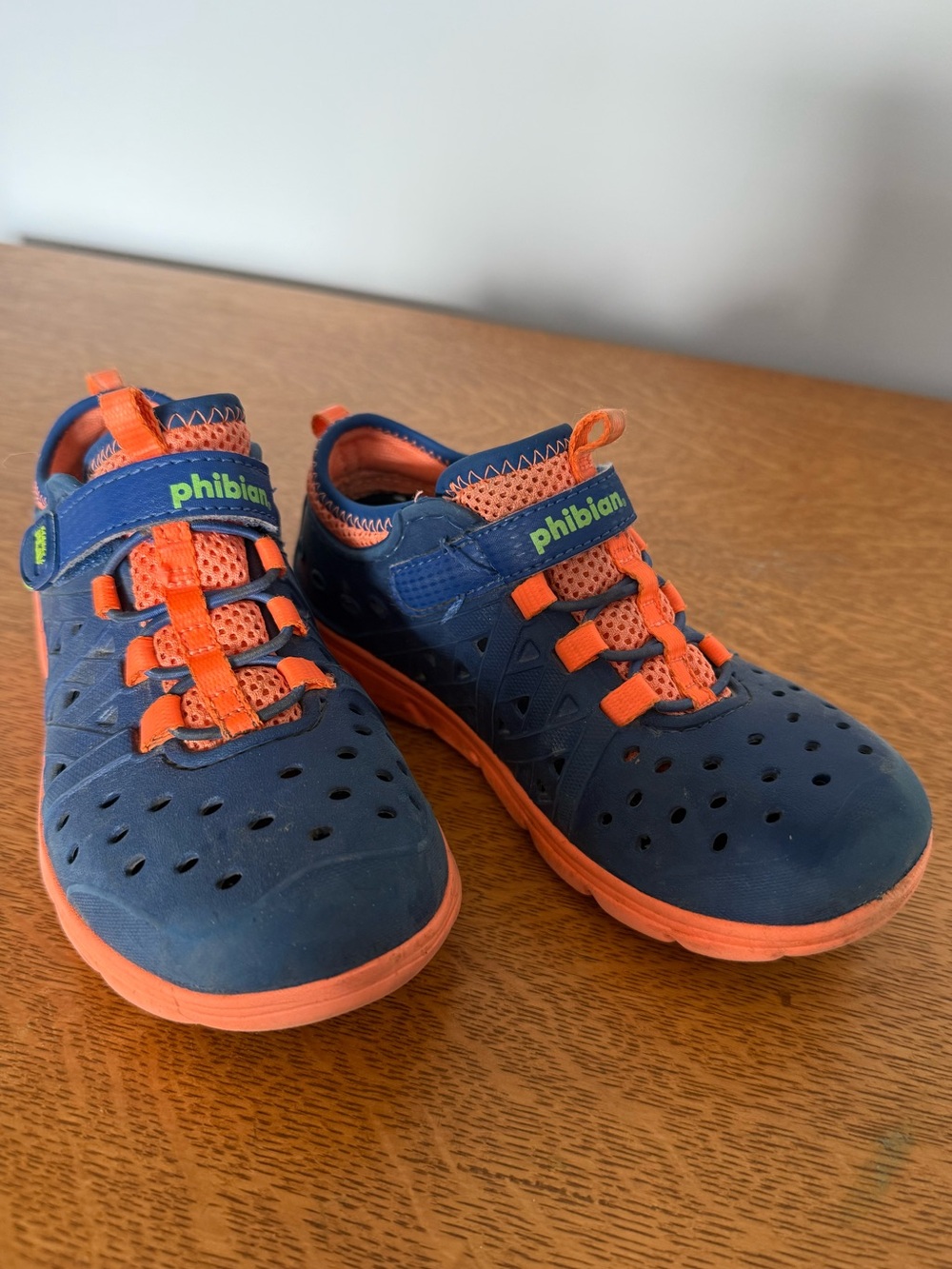 Toddler Navy and Orange Active Shoes by Stride Rite Size 12